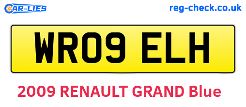 WR09ELH are the vehicle registration plates.