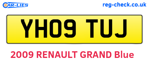YH09TUJ are the vehicle registration plates.