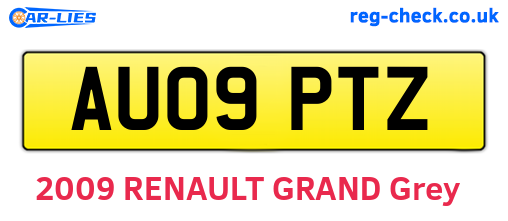 AU09PTZ are the vehicle registration plates.