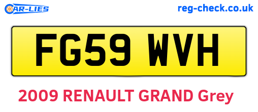 FG59WVH are the vehicle registration plates.