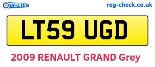 LT59UGD are the vehicle registration plates.