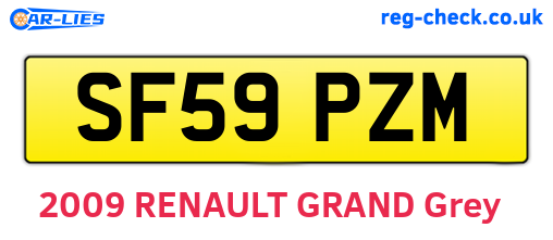SF59PZM are the vehicle registration plates.