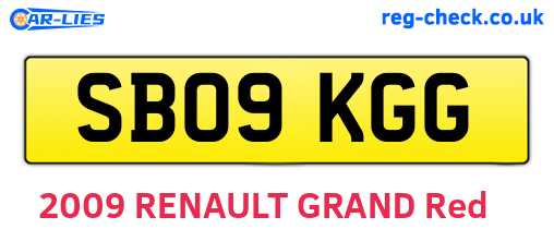 SB09KGG are the vehicle registration plates.