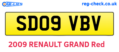 SD09VBV are the vehicle registration plates.