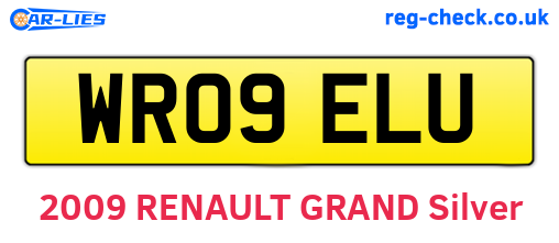 WR09ELU are the vehicle registration plates.