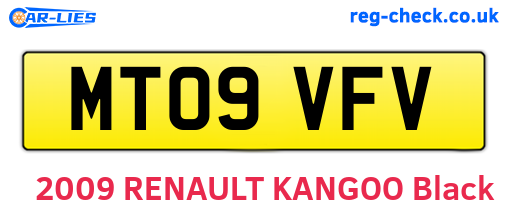 MT09VFV are the vehicle registration plates.