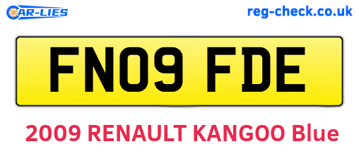 FN09FDE are the vehicle registration plates.
