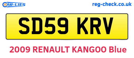 SD59KRV are the vehicle registration plates.