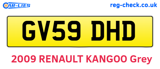 GV59DHD are the vehicle registration plates.
