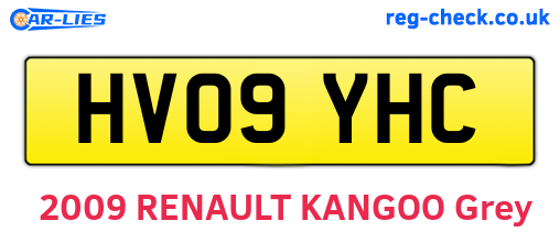HV09YHC are the vehicle registration plates.