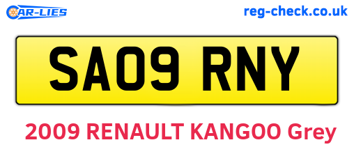 SA09RNY are the vehicle registration plates.