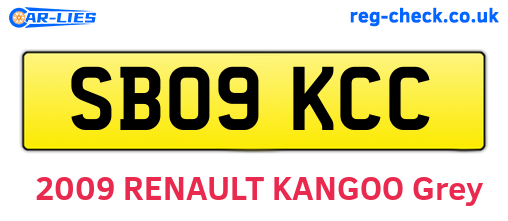 SB09KCC are the vehicle registration plates.