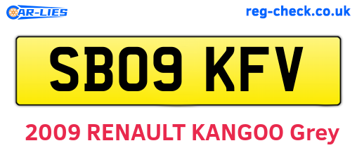 SB09KFV are the vehicle registration plates.