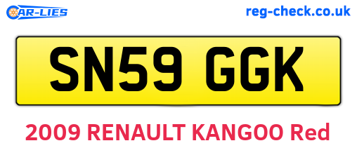 SN59GGK are the vehicle registration plates.