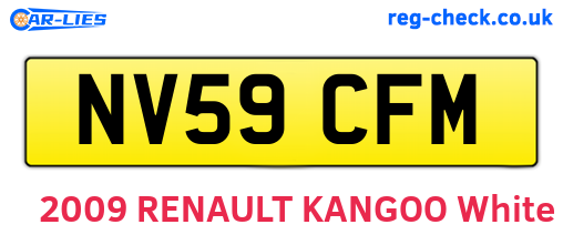 NV59CFM are the vehicle registration plates.