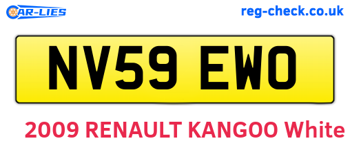 NV59EWO are the vehicle registration plates.