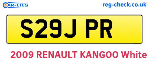 S29JPR are the vehicle registration plates.