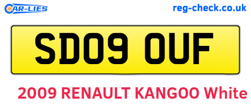 SD09OUF are the vehicle registration plates.