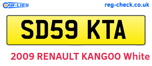 SD59KTA are the vehicle registration plates.
