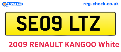 SE09LTZ are the vehicle registration plates.
