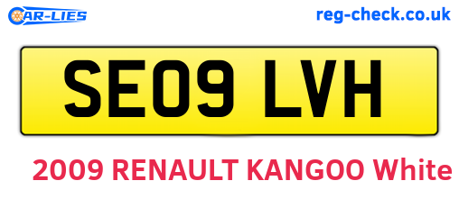 SE09LVH are the vehicle registration plates.