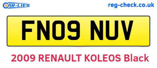 FN09NUV are the vehicle registration plates.