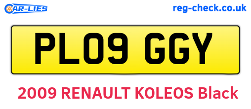PL09GGY are the vehicle registration plates.