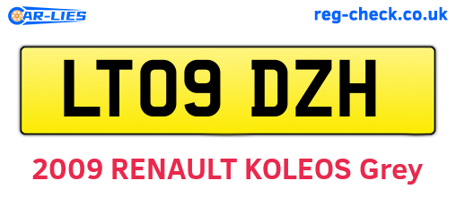 LT09DZH are the vehicle registration plates.