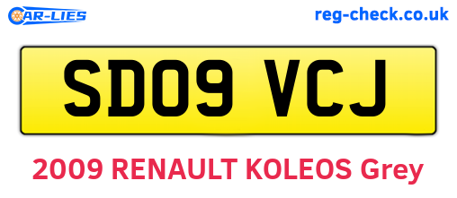 SD09VCJ are the vehicle registration plates.
