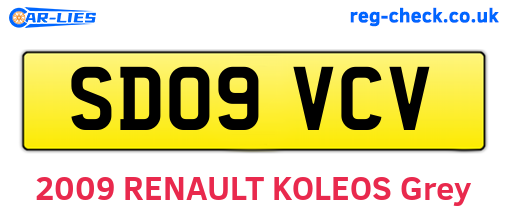 SD09VCV are the vehicle registration plates.