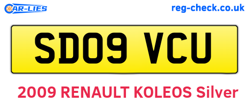 SD09VCU are the vehicle registration plates.