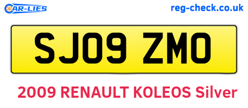 SJ09ZMO are the vehicle registration plates.