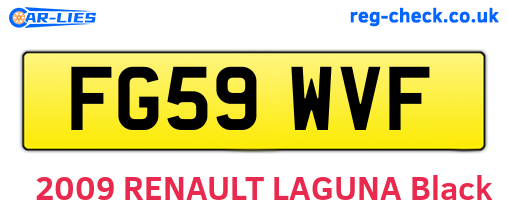 FG59WVF are the vehicle registration plates.