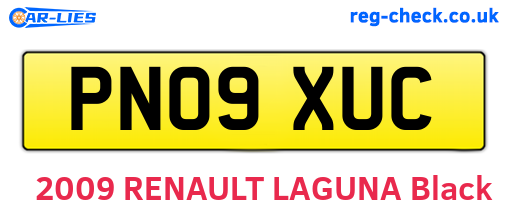 PN09XUC are the vehicle registration plates.