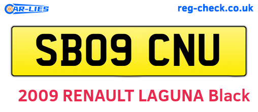 SB09CNU are the vehicle registration plates.