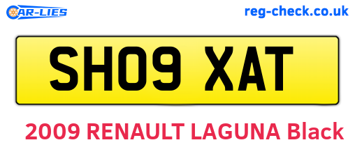SH09XAT are the vehicle registration plates.