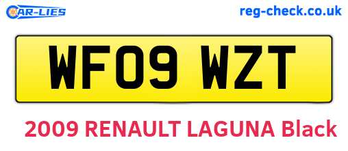 WF09WZT are the vehicle registration plates.