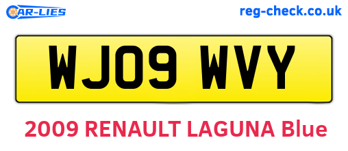 WJ09WVY are the vehicle registration plates.