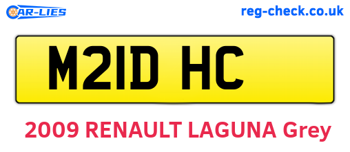 M21DHC are the vehicle registration plates.
