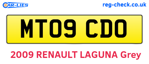 MT09CDO are the vehicle registration plates.