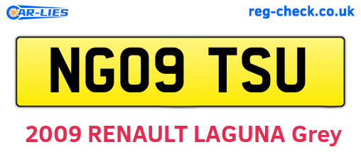 NG09TSU are the vehicle registration plates.