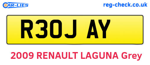R30JAY are the vehicle registration plates.
