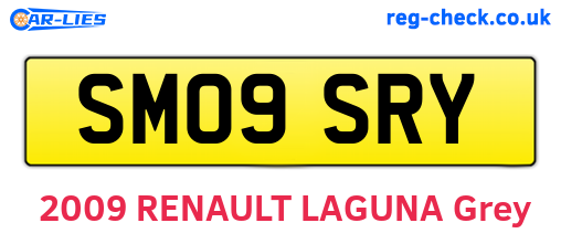 SM09SRY are the vehicle registration plates.