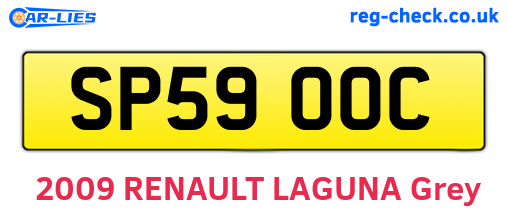 SP59OOC are the vehicle registration plates.