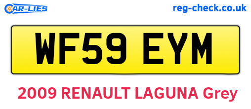 WF59EYM are the vehicle registration plates.