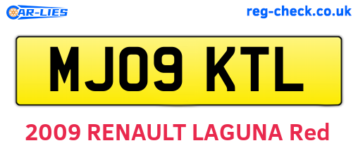 MJ09KTL are the vehicle registration plates.