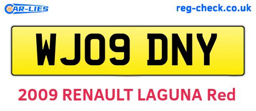 WJ09DNY are the vehicle registration plates.