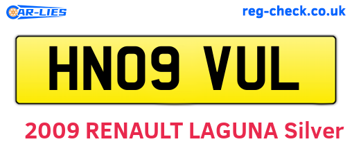HN09VUL are the vehicle registration plates.