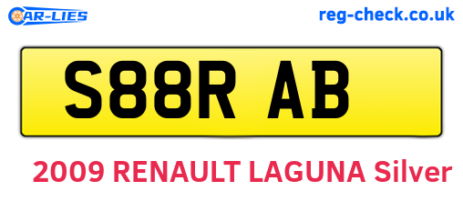 S88RAB are the vehicle registration plates.