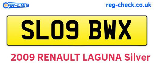 SL09BWX are the vehicle registration plates.